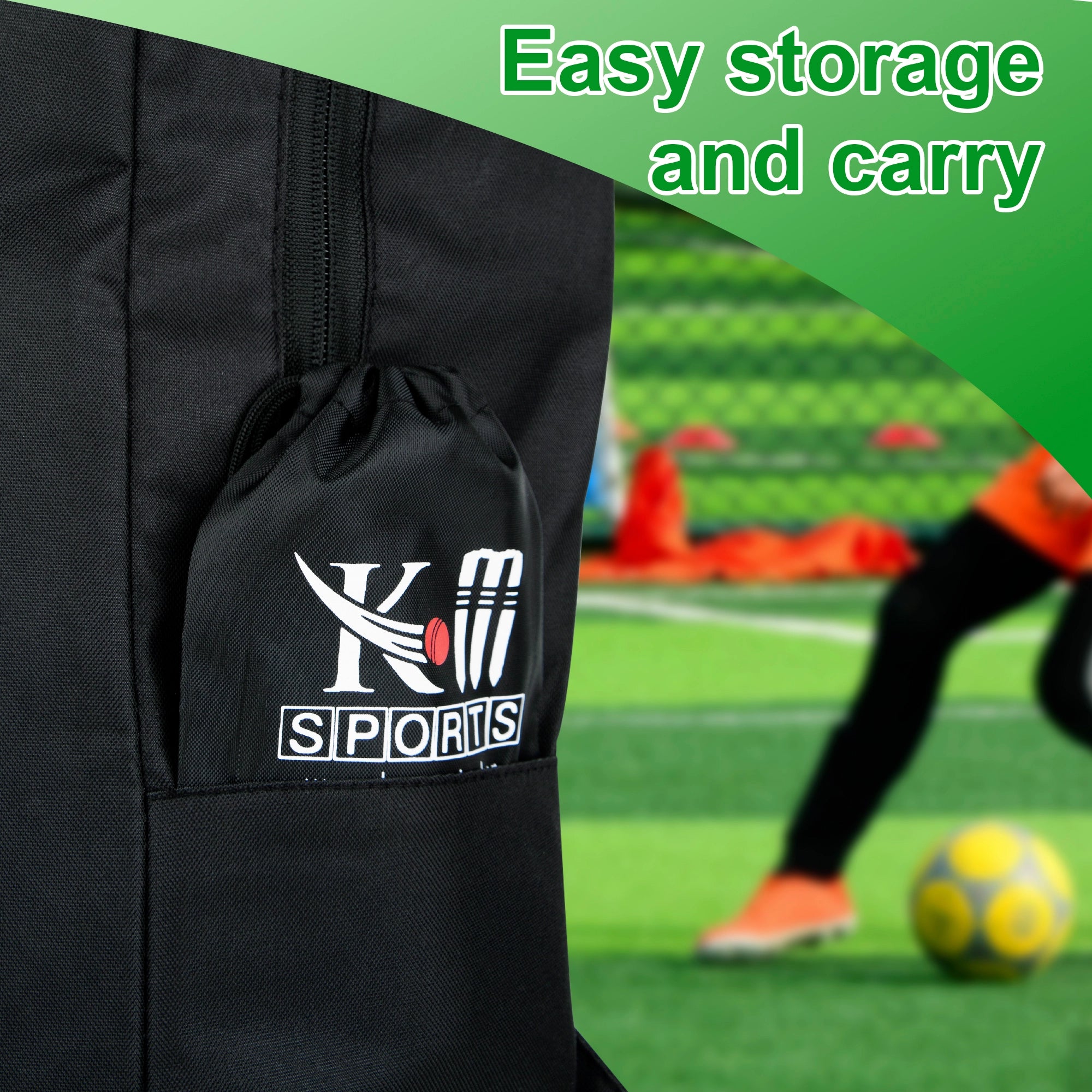 Packaging of KM SPORTS shin guards available on Noon.com