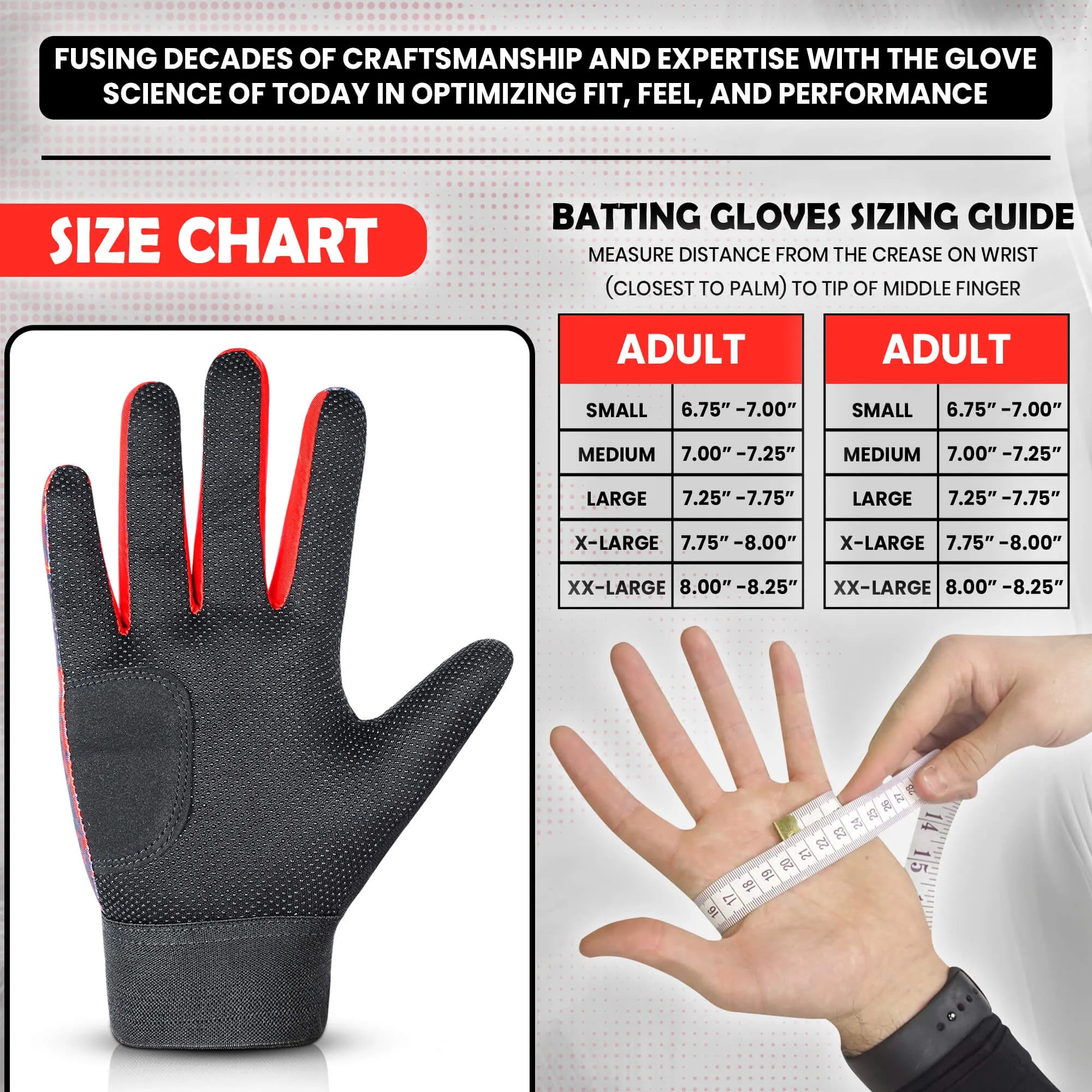 KM SPORTS Hard Tennis Batting Gloves front view β heavy-duty cricket gloves