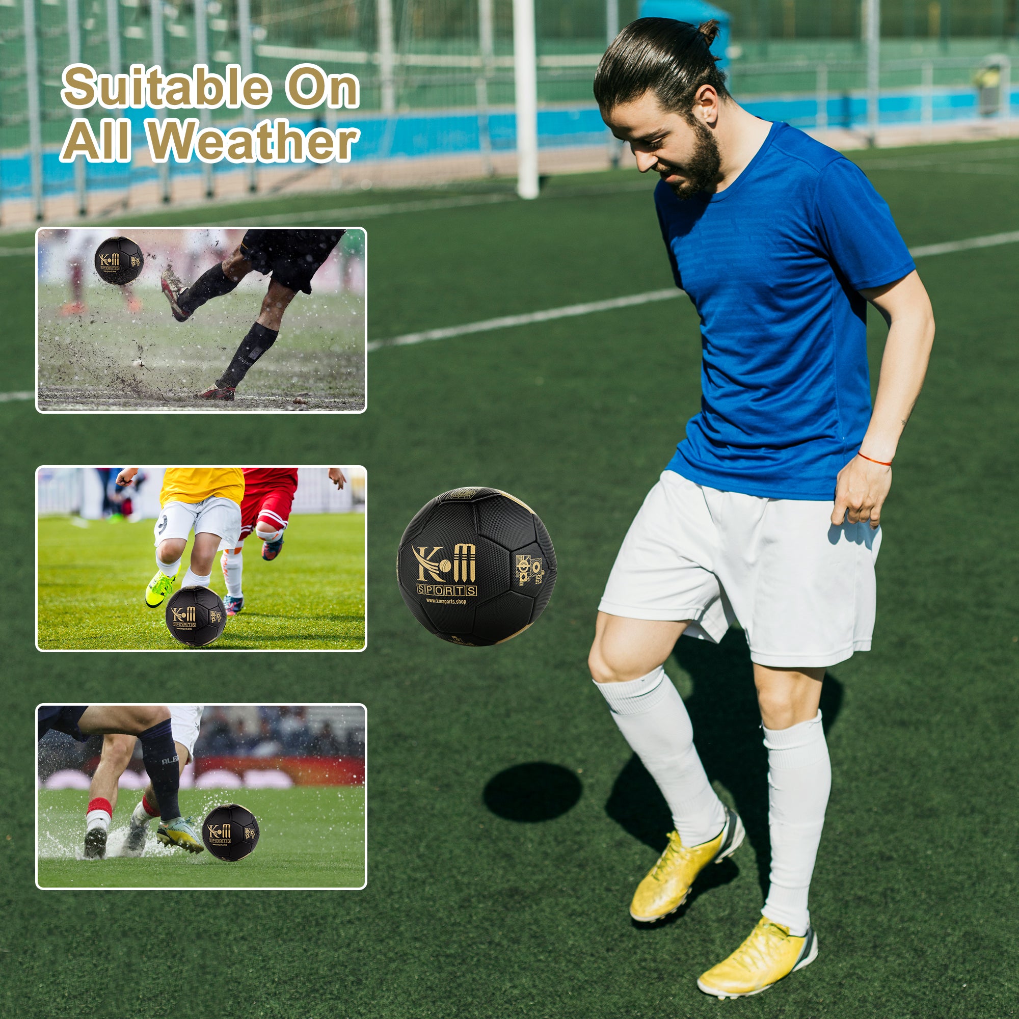 soccer ball or football with air pump