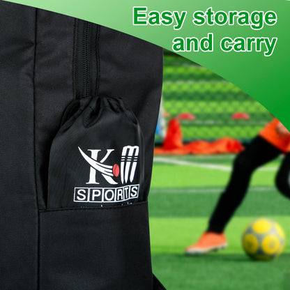 Packaging of KM SPORTS shin guards available on Noon.com