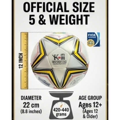 Aerodynamic soccer ball stable flight path technology