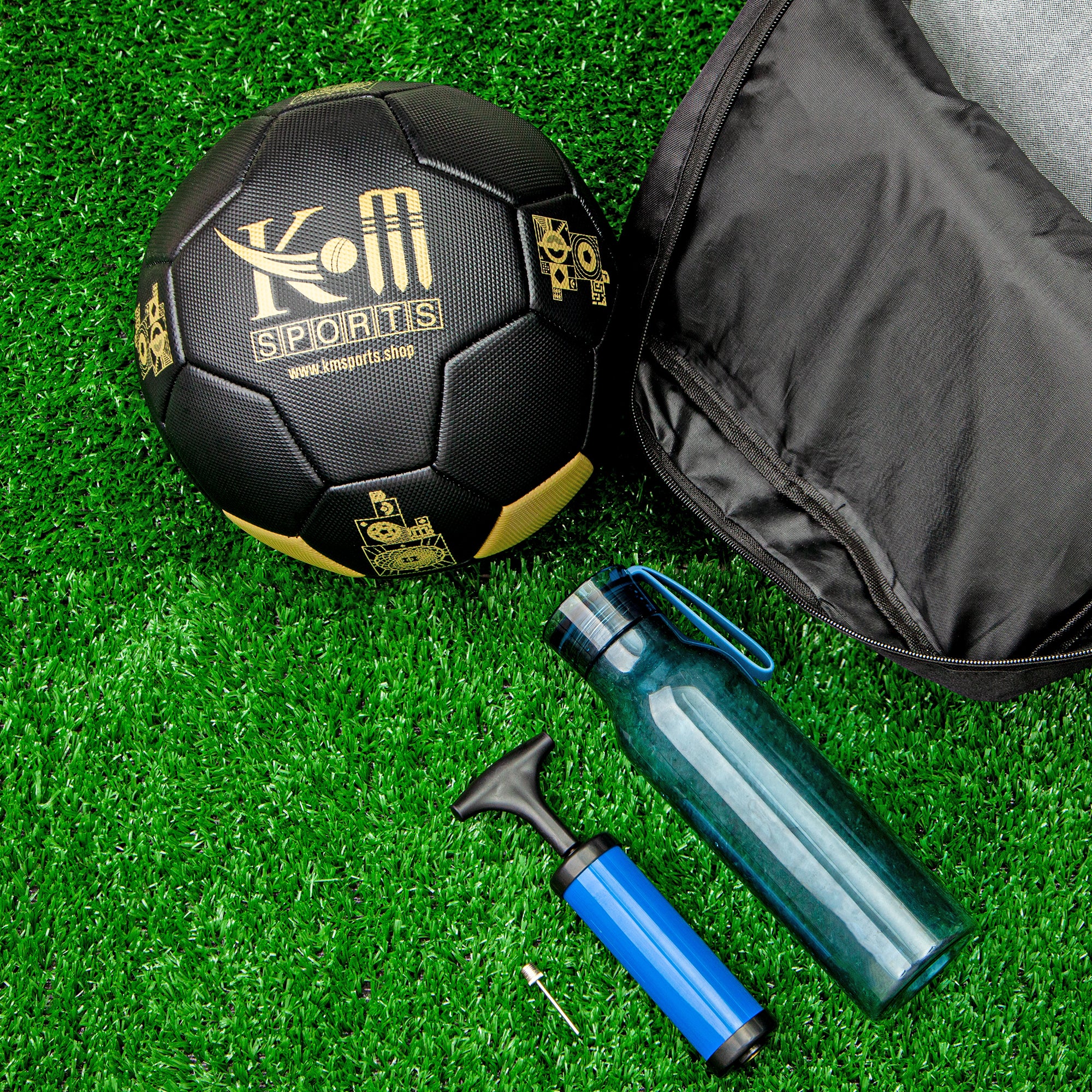 soccer ball or football with air pump